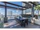 Elegant outdoor dining area with a large table, ideal for entertaining with a stunning city view at 777 N Ashley Dr # 2603, Tampa, FL 33602