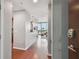 Modern condo hallway featuring sleek hardwood floors, contemporary lighting fixtures, and inviting open floor plan at 777 N Ashley Dr # 2603, Tampa, FL 33602