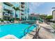 Relaxing condo pool with lounge chairs and city views at 777 N Ashley Dr # 2603, Tampa, FL 33602