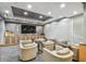 Cozy theater room featuring comfortable seating and a large screen for an immersive viewing experience at 777 N Ashley Dr # 2603, Tampa, FL 33602
