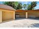 Charming patio with an open-air design including a bench and plenty of storage at 8005 Bardmoor Pl # 102I, Seminole, FL 33777