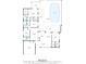 Detailed floor plan showcasing layout with measurements and included porches, screened porch and garage at 820 Hickory Ln, Palm Harbor, FL 34683