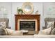 Ornate fireplace with a decorative mantel and elegant details at 101 Ponce De Leon Blvd, Belleair, FL 33756