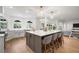 Beautiful kitchen with a large island and eat-in bar seating at 101 Ponce De Leon Blvd, Belleair, FL 33756