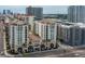 View of the building exterior highlighting architecture, balconies, and surrounding cityscape at 1227 E Madison St # 902, Tampa, FL 33602