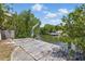 Backyard with private dock and canal access, perfect for boating enthusiasts at 1524 Carson Ne Cir, St Petersburg, FL 33703