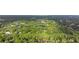 Expansive aerial view shows a house amid dense trees near multiple lakes and surrounding upscale neighborhood homes at 16411 Lake Byrd Dr, Tampa, FL 33618