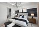 Spacious main bedroom with modern décor and lots of natural light at 17093 Moonflower Dr, Venice, FL 34293