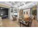 Inviting living room with custom built-ins, natural light, and neutral colors offers a welcoming space at 1915 Floresta View Dr, Tampa, FL 33618