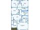 Upstairs floor plan featuring bedrooms, bathrooms, a laundry room, and the primary bedroom suite with walk-in closet at 32775 Brooks Hawk Ln, Wesley Chapel, FL 33543