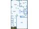 Detailed floor plan showcasing the layout, including the living room, kitchen, bedroom, and garage dimensions at 32775 Brooks Hawk Ln, Wesley Chapel, FL 33543