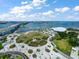 Beautiful aerial view of the coastal city, showcasing a bridge and a picturesque waterfront park at 331 Cleveland St # 1806, Clearwater, FL 33755