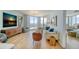 Relaxing living room with coastal views, comfortable seating, and contemporary decor at 331 Cleveland St # 1806, Clearwater, FL 33755