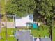 Aerial shot showcasing the house, manicured backyard, and lush surroundings of the property at 3626 17Th N St, St Petersburg, FL 33713