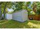 Backyard featuring a storage shed at 3626 17Th N St, St Petersburg, FL 33713