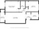Detailed floor plan shows layout of bedrooms, living room, kitchen, bath and balcony at 381 S Mcmullen Booth Rd # 72, Clearwater, FL 33759