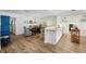 Bright, open kitchen and dining area with granite countertops, a breakfast bar and plenty of space at 430 44Th Ne Ave, St Petersburg, FL 33703
