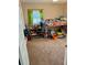 Bedroom with a bunk bed, closet, shelving, and toys at 5443 Tangerine Dr, New Port Richey, FL 34652