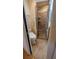 Bathroom with a glass enclosed shower and accessibility features at 7336 20Th N St, St Petersburg, FL 33702