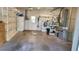 Spacious garage with ample storage shelving, laundry facilities, and access to the home at 7336 20Th N St, St Petersburg, FL 33702