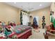 Comfortable bedroom with holiday decorations and a cozy atmosphere at 11715 Taylor Rd, Thonotosassa, FL 33592