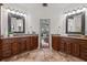 This bathroom has dual vanities and great lighting at 11910 Keating Dr, Tampa, FL 33626