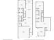 Detailed floor plan of a two-story home, showcasing bedrooms, living spaces, bathrooms and overall layout at 1510 Blue Sea St, Clearwater, FL 33756