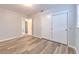 Comfortable bedroom with a closet and wood-look floors at 1511 Meridel Ave, Tampa, FL 33612