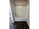 Bathroom features a tub and shower combination, neutral walls, and modern fixtures at 1530 Villa Capri Cir # 302, Odessa, FL 33556