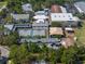Aerial view of the school grounds with modern buildings, sports areas, and playground at 1849 Del Robles Dr, Clearwater, FL 33764