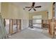 Open-concept room with large windows and a view to the outdoors, under renovation at 219 Miramar Ne Blvd, St Petersburg, FL 33704