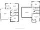 Detailed floor plan showcasing layout of living room, kitchen, bedrooms, and bathrooms in a two-story house at 2600 Forest Run Ct, Clearwater, FL 33761