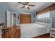 Inviting bedroom with hardwood floors and white bed at 2613 Upton S St, Gulfport, FL 33711