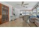 Comfortable living room with tile floors, white walls and wicker furniture at 2613 Upton S St, Gulfport, FL 33711