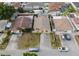 Aerial view of a residential neighborhood showing a cozy home with surrounding houses and streets at 3213 W Ivy St, Tampa, FL 33607
