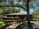 View of the community clubhouse with lush landscaping and a brick walkway leading up to the front entrance at 404 Lennox W Rd # 404, Palm Harbor, FL 34683