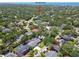 Aerial view of home and neighborhood with mature trees and nearby Swann Park at 4309 W Robin Ln, Tampa, FL 33609