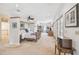 Spacious main bedroom with a bed, furniture and ceiling fan at 4309 W Robin Ln, Tampa, FL 33609