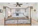 Comfortable main bedroom with bed and beautiful accents at 4309 W Robin Ln, Tampa, FL 33609