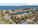 Waterfront houses and private docks along canals in an attractive aerial view of a residential community at 4531 44Th S St, St Petersburg, FL 33711