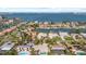 Stunning aerial view of canal-front neighborhood with lush landscaping and easy Gulf access at 4531 44Th S St, St Petersburg, FL 33711