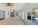 Tiled living room with a view of the pool at 4531 44Th S St, St Petersburg, FL 33711