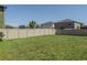 Large, fenced backyard with well-maintained lawn at 6707 Blue Moon Way, Sun City Center, FL 33573