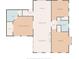 Floor plan showing the layout of the kitchen, living room, bedrooms, bathrooms, and walk-in closet at 701 38Th N Ave, St Petersburg, FL 33704