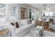 Bright and airy living area with hardwood floors, white sofa, and large windows providing ample natural light at 701 38Th N Ave, St Petersburg, FL 33704