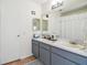 Bathroom featuring a vanity with one sink and neutral wall color at 8728 Mcadam Pl, Tampa, FL 33634