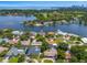 Beautiful aerial view of waterfront homes in a tranquil neighborhood with picturesque landscaping and convenient water access at 1124 35Th Ne Ave, St Petersburg, FL 33704
