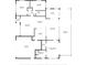Floorplan with dimensions showing bedroom, bathroom, kitchen, living, Gathering room and garage sizes at 1124 35Th Ne Ave, St Petersburg, FL 33704