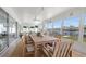 Enclosed patio with dining area overlooking the waterfront at 1124 35Th Ne Ave, St Petersburg, FL 33704