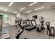 A fully equipped fitness center with treadmills, exercise bikes, and other equipment for residents' use at 12628 White Bluff Rd, Hudson, FL 34669
